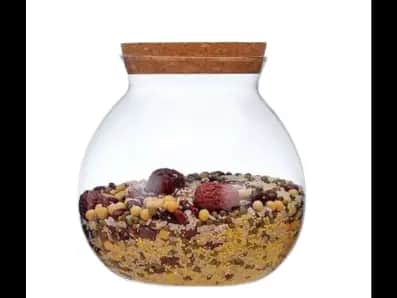 TEMPERED GLASS STORAGE JAR 1680ML - HIGH-QUALITY LEAD FREE BOROSILICATE GLASS
