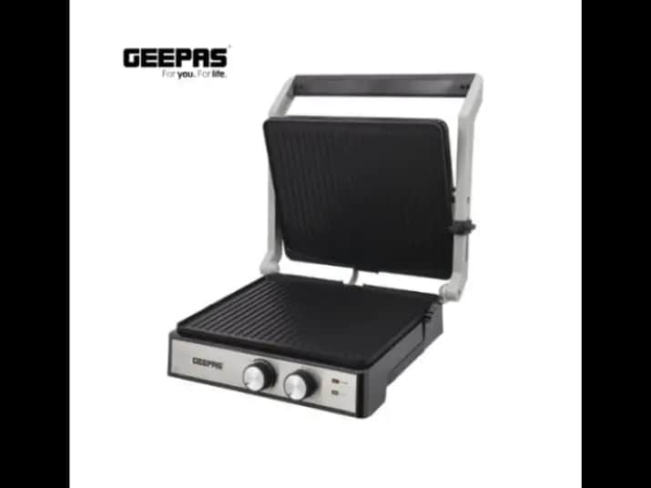 GEEPAS GRILLMAKER MODEL 36539 - Non-Stick Cooking Plate & Cool Touch Handle