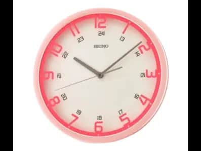 Seiko Wall Clock Model - XQA789 Analog High Quality (Red)