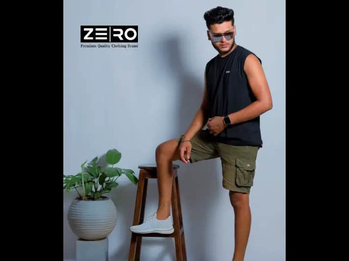 Men's Regular Fit Arm Cut - Black