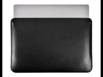 WIWU 13.3 Inch Skin Pro Platinum Leather Sleeve Black - Designed for MacBook., Water resistant