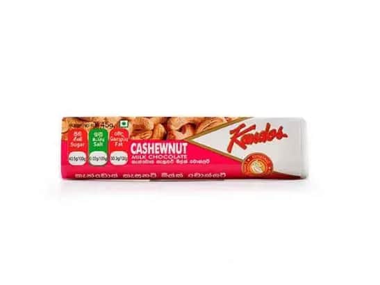 Kandos Cashewnut Chocolate Bar - 45.00 g
