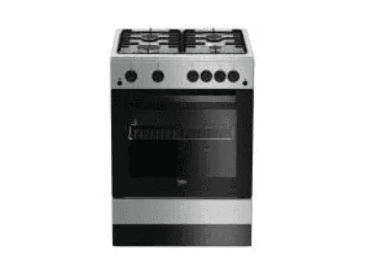 Beko Freestanding Gas Oven With 4 Gas Burners 67L-B-FSGT62111DSL  with 1 YEAR WARRANTY