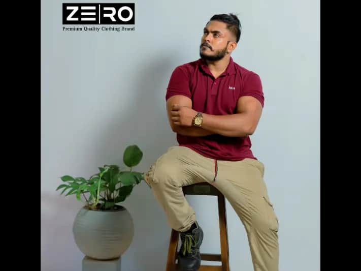 Men's Slim Fit Collar Polo T-Shirts - Maroon