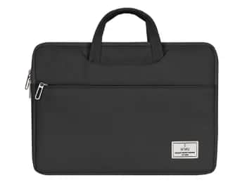 WIWU 15.6 Inch ViVi Hand Bag For Laptop – Black - Faux fur lining in laptop compartment