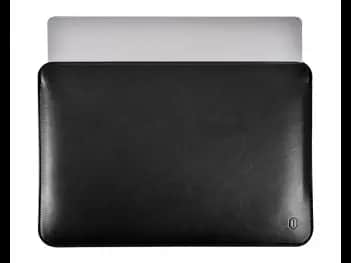 WIWU 13.6 Inch Skin Pro Platinum Leather Sleeve Black - Water resistant Light weight