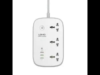 LDNIO SCW3451 WIFI Smart Universal Power Strip 3 Outlets+1 PD+1QC 3.0 + 2 Auto-ID High Output Power Socket Switches Extension UK Pin – SCW3451 - With 6 months warranty