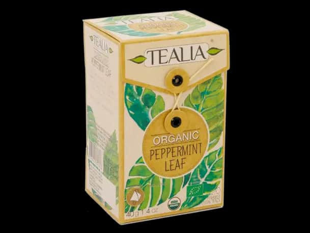 Tealia - Pyramid Tea bags - Organic - PEPPERMINT （20 x 2.0g）