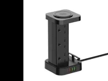 LDNIO SKW6457 2500W Power Strip Multifunctional Storage Tower Extension Power Socket with 15W Wireless Charger – SKW6457 - With 6 months warranty