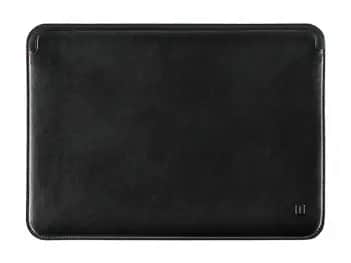 WIWU 16.2 Inch Skin Pro Platinum Leather Sleeve Black - Water resistant Light weight