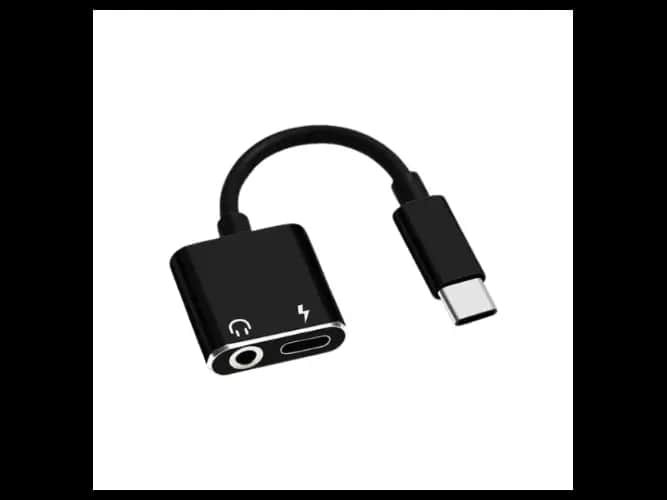 JH-020 Type-C Female + Audio Jack 3.5MM 2A Cable Adaptor