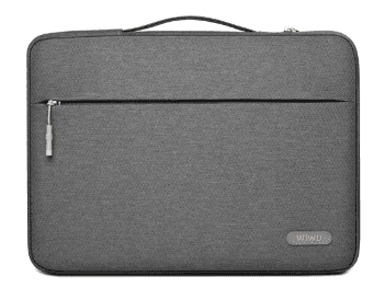 WIWU 13 Inch Pilot Laptop Sleeve Case Gray - Retractable waterproof TPU handle, firm and scratch resistant