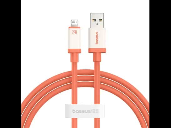Baseus 0℃ Series 1m USB to Lightning Fast Charging Data Cable – Canyon Coral – 6M