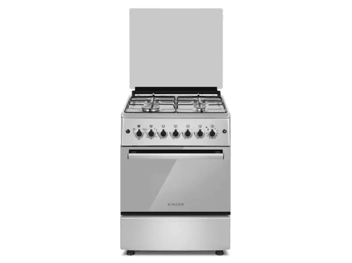 Singer Freestanding Oven With 4 Gas Burners 62L -GCE-8404  with 1 YEAR WARRANTY