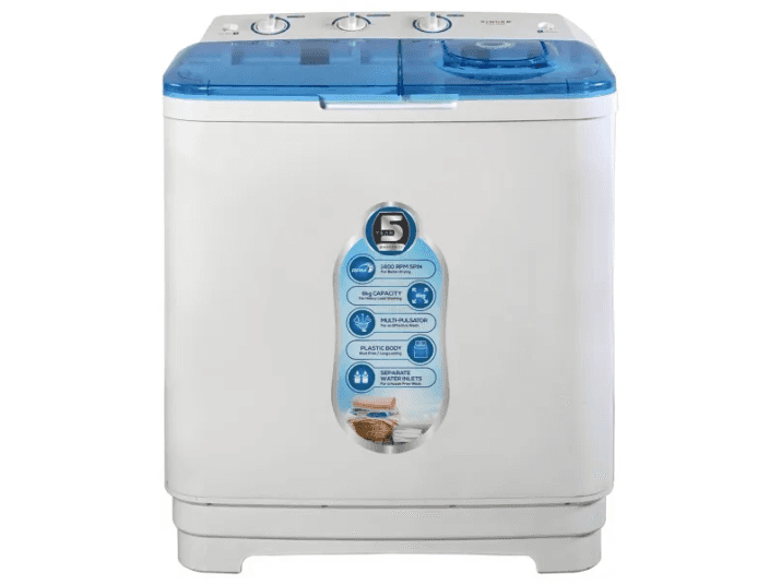 Singer Washing Machine Top Load 6Kg - SWM-SAR6with 5 YEAR WARRANTY