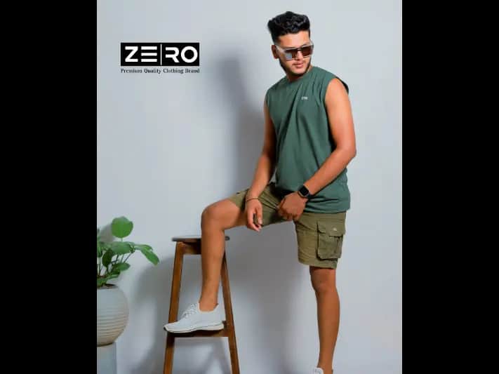 Men's Regular Fit Arm Cut - Army Green