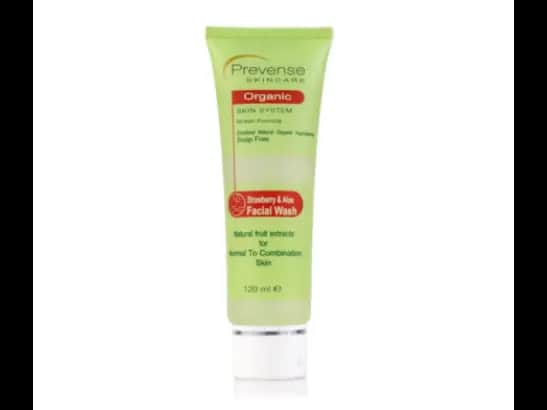 PREVENSE STRAWBERRY & ALOE FACIAL WASH FOR NORMAL TO COMBINATION SKIN - 120ML