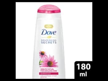 Dove Growth Ritual Shampoo 180ml - Enriched with coneflower, oil & White Tea For long and strong hair