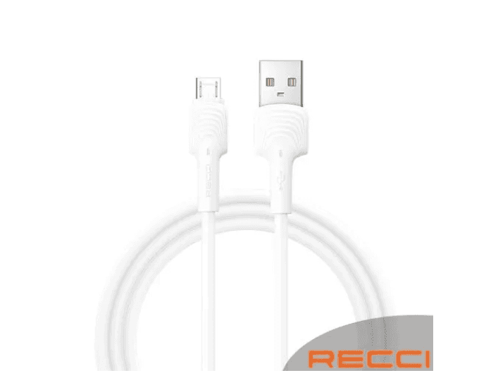 RECCI RTC-N25M 2.4A 1m Wave Micro Data Cable