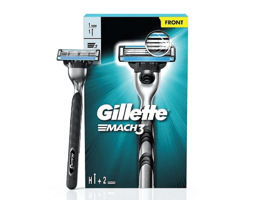 Gillette Mach3 Refill Razor - Three Stronger-Than-Steel-Blades , Up To 15 Shaves Per Cartridge , Duracomfort Technology , Lubrication for Added Comfort