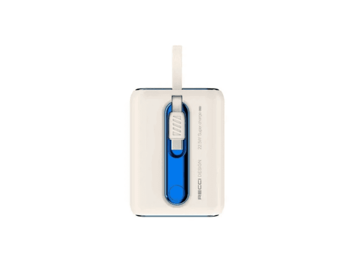 Recci RPB-P12C Delicacy Series 9000mAh Power Bank - white with 6 months Warranty