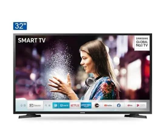 Samsung 32″ HD Smart TV  ( UA32T4400AR ) - Purcolor , Screen Mirroring , Wide Color Enhancer (Plus) , Ultra Clean View , Tizen OS Smart , Smart Hub with 3 Year Warranty