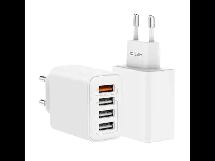 RECCI RC57U 30W (QC18W+12W) 4 USB Ports Charger - 6 month warranty