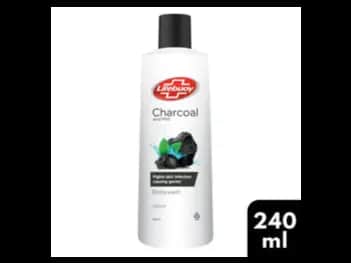 Lifebuoy Charcoal Bodywash 240ml - Lifebuoy with active natural shield, charcoal and mint.