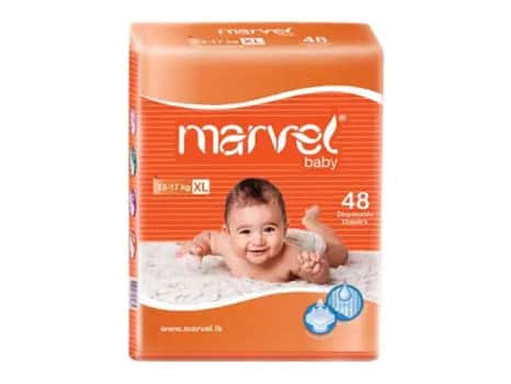 Marvel Baby Diapers, Large - 48.00 pcs