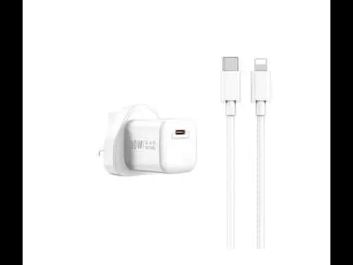 Wiwu WI-U006 Nano 30W Gan PD Type-C To Lightning Charger - Overvoltage protection , Short circuit protection , Overload protection with 6 Month Warranty