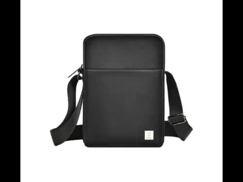 Wiwu Hali Crossbody Bag  Black - Removable and Adjustable Shoulder Strap , Mini Size, Large Capacity , Skin-Friendly and Soft Lining