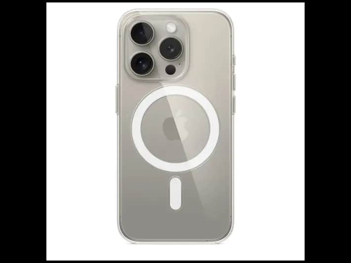 iPhone 15 Pro Clear Case with MagSafe - Transparent with luxury style