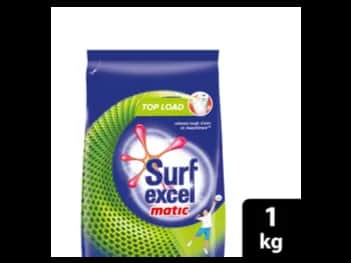 Surf Excel Matic Top Load Washing Powder 1kg - dissolves completely leaving no residue on your clothes