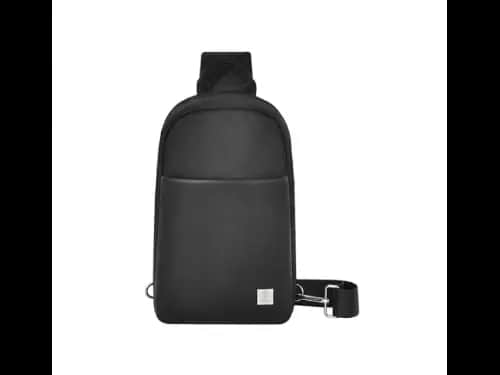 Wiwu Hali Sling Chest Bag Black - Removable and Adjustable Shoulder Strap , Mini Size, Large Capacity , Skin-Friendly and Soft Lining
