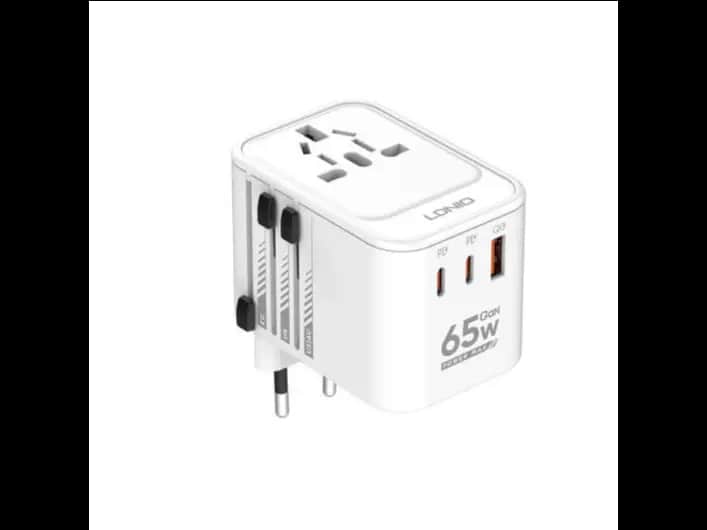 LDNIO Z6 3 USB Ports 65W Gan Travel Adapter