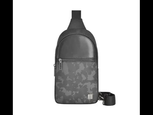 Wiwu Salem Crossbody Bag  Black - Durable secure zipper , Large inner compartment , Skin-friendly
