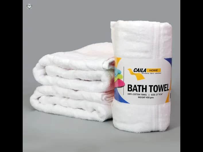 CAILA 27X54 BATH TOWEL 450GSM(WHITE/ORANGE/BLUE/GREEN/BROWN/ASH