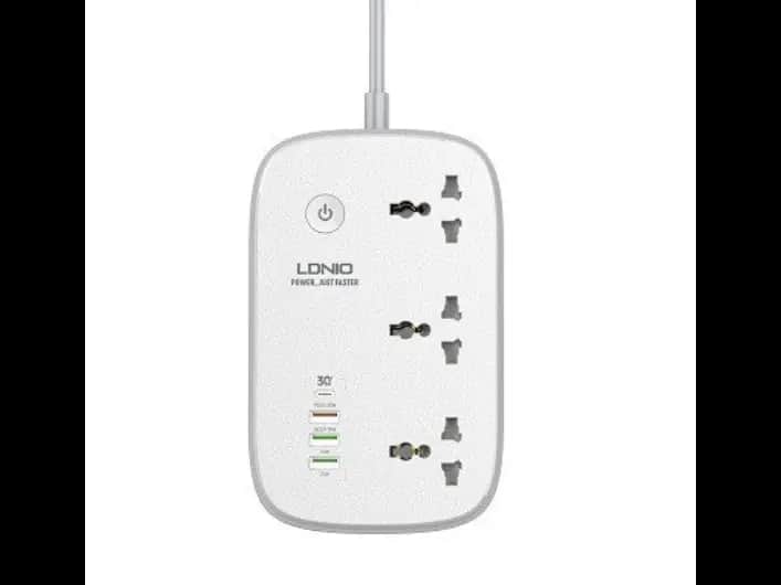 LDNIO SCW3451 WIFI Smart Universal Power Strip 3 Outlets+1 PD+1QC 3.0 + 2 Auto-ID High Output Power Socket Switches Extension