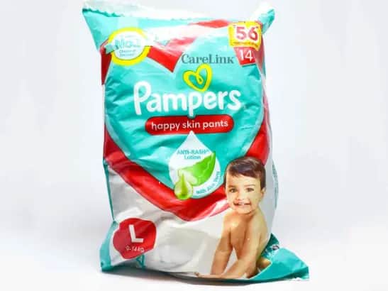 Pampers Large Size Diaper Pants for Unisex Baby