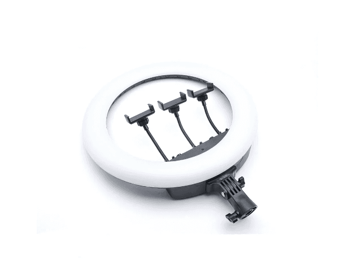 Rtako - AR-GTB01-18S 18" Ring Light With 3 Phone Holders - With Tripod