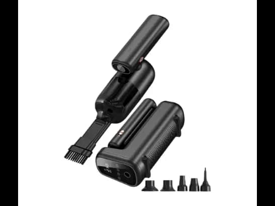 Wiwu WI-AI002 5 In 1 Inflatable Pump Black - High speed alloy motor , Strong absorption ,Split structure convenient, portable  with 6 Month Warranty
