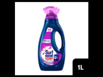 Surf Excel Matic Front Load Detergent Liquid 1L - FASTER STAIN REMOVAL