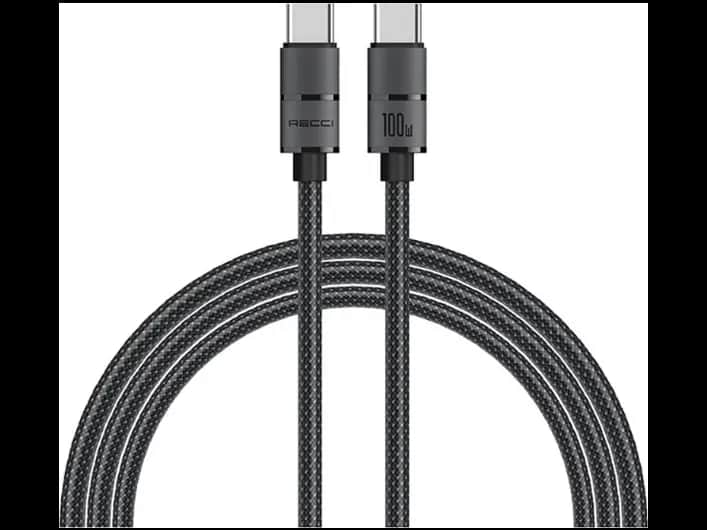 Recci RS12CC Warrior Series 100W Fast Charging Type-C To Type-C Pd Cable 2m