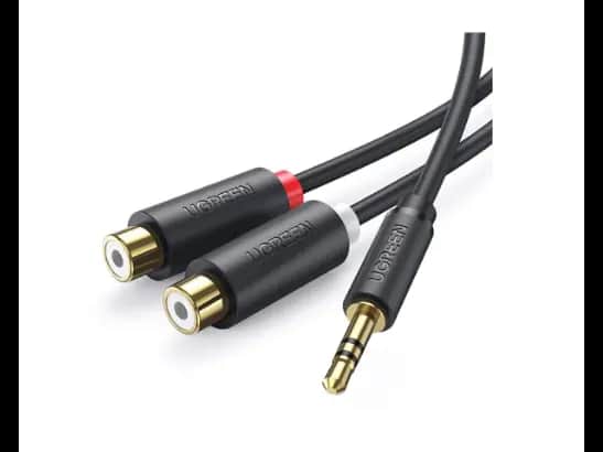 UGreen 10547 Cable Audio Jack 3.5mm Male To 2 RCA Female