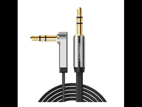Ugreen 10729 3.5mm Male To 3.5mm Male Flat Cable 5m – Black
