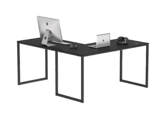 XPLORE L SHAPE TABLE Black - One year warranty