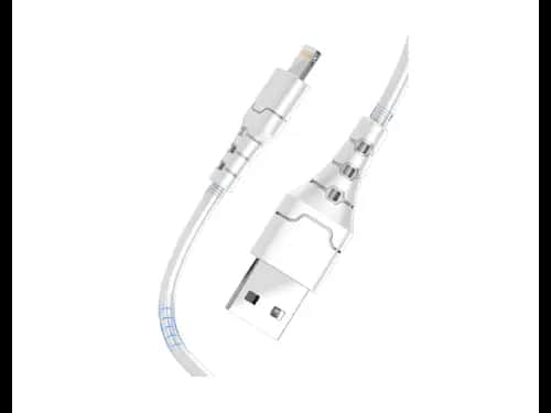 Aspor A101 1M 3.0A Quick Charge & Data Cable for Lightning - white