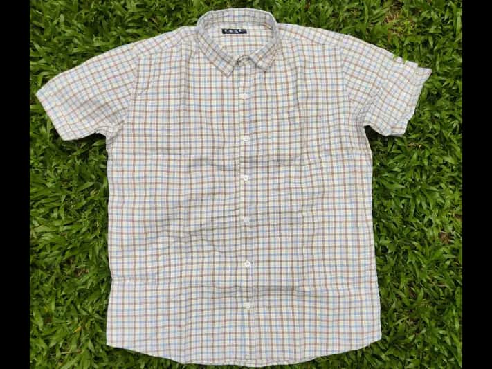 TAAG Premium cotton Short  sleeve check shirts – 0013