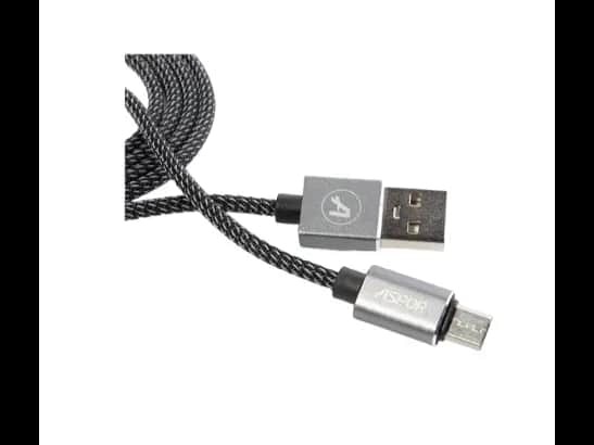Aspor AC-25 3.1A Fast Charge Micro USB Data & Charging 1M with 6 month warranty