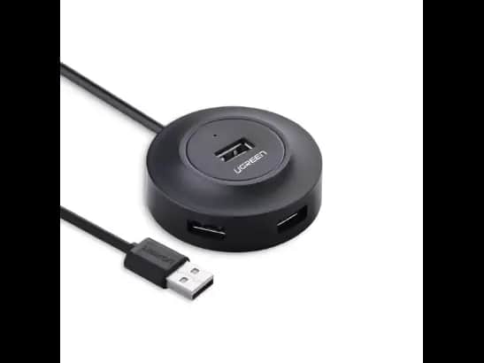 Ugreen 20277 4-port Usb 2.0 Hub 480mbps - Black